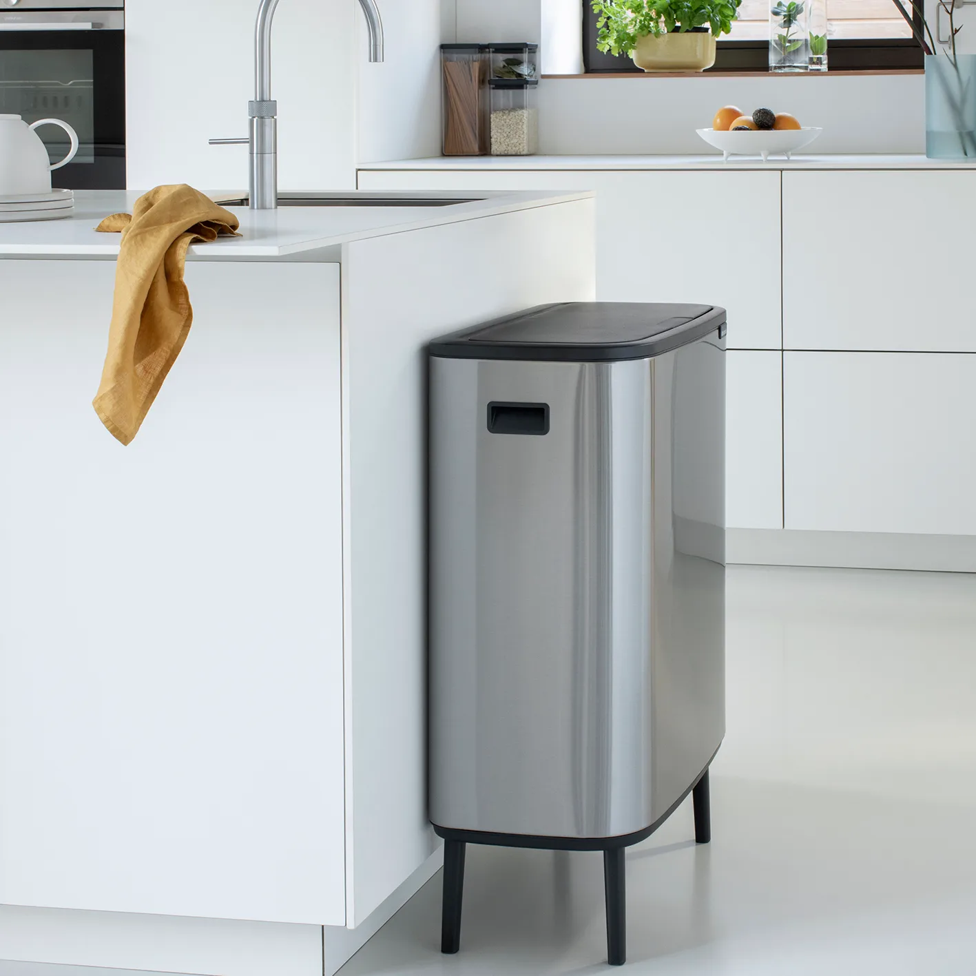 Bo touch bin high 60 L, acero cepillado mate Brabantia