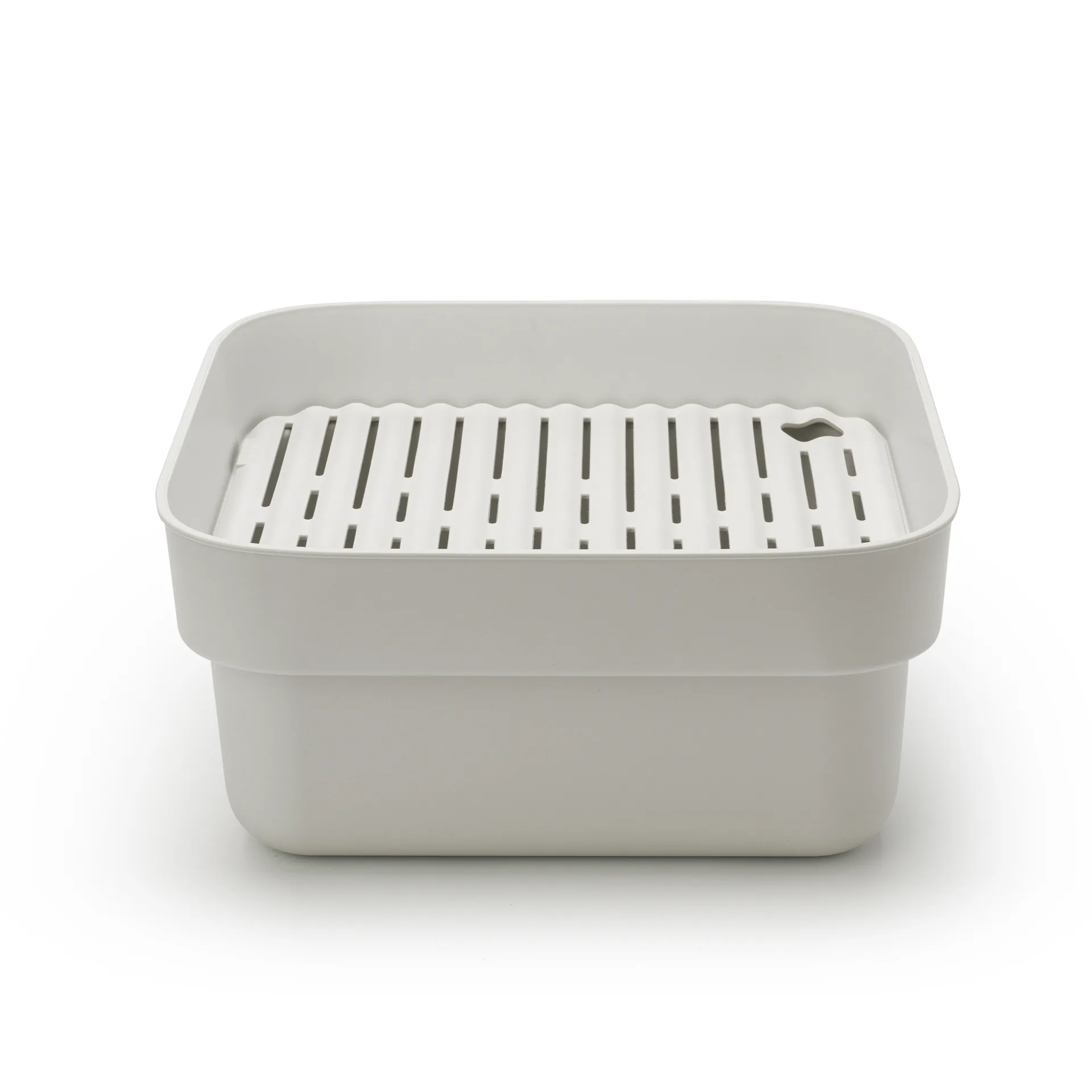 Bol para fregar a mano con bandeja de secado Sinkside 34x37 cm, gris claro Brabantia