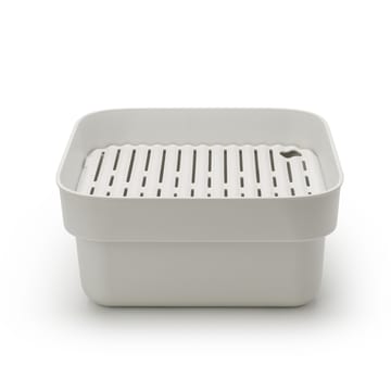Bol para fregar a mano con bandeja de secado Sinkside 34x37 cm - gris claro - Brabantia