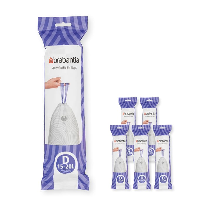 Bolsas de basura Brabantia PerfectFit 120 bolsas - Modell d, 15-20 l - Brabantia
