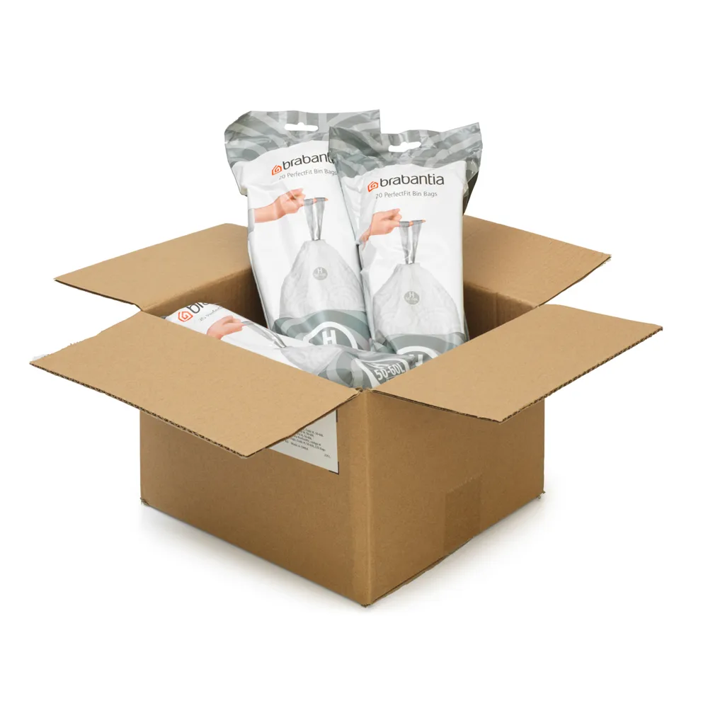 Bolsas de basura Brabantia PerfectFit 120 bolsas, Modell H, 50-60 L Brabantia