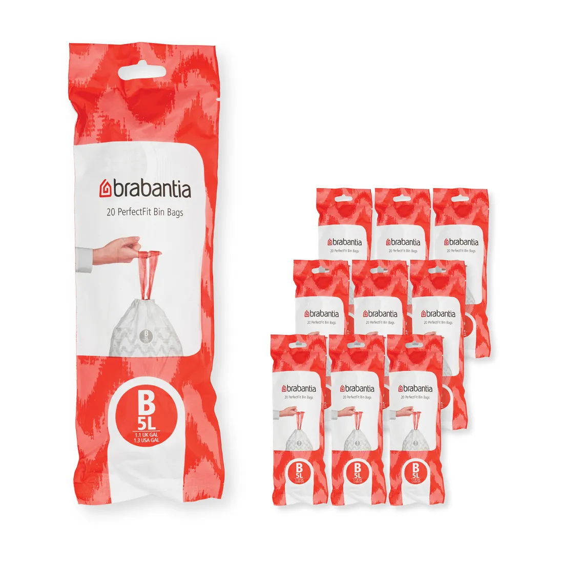 Bolsas de basura Brabantia PerfectFit 200 bolsas, Modell b, 5 l Brabantia