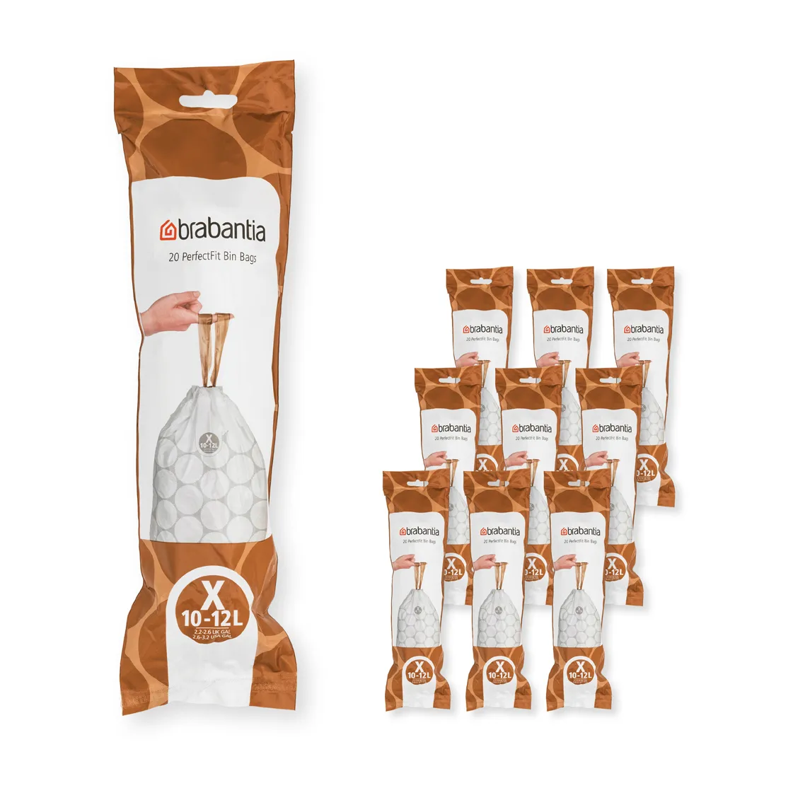 Bolsas de basura Brabantia PerfectFit 200 bolsas, Modell x, 10-12 l Brabantia