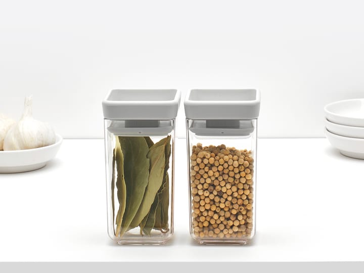 Bote apilable 2 piezas TASTY+ 0,15 L, Gris claro Brabantia