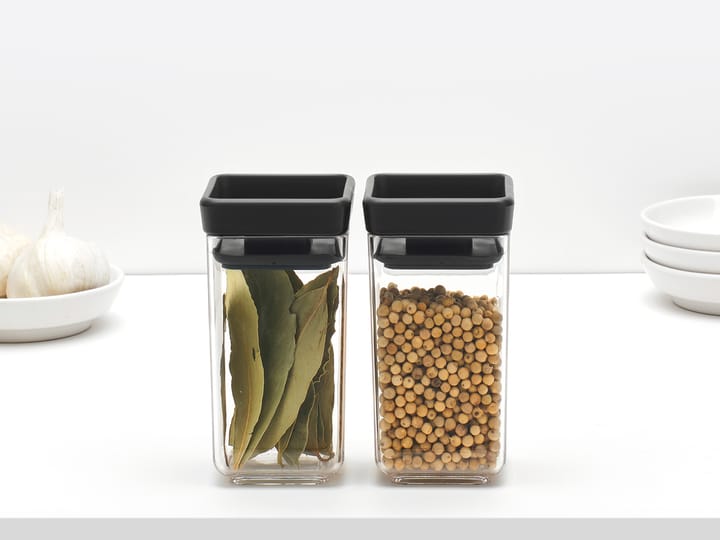 Bote apilable 2 piezas TASTY+ 0,15 L, Gris oscuro Brabantia