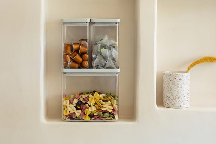 Bote apilable 3 piezas TASTY+ 2x1,6 L+3,5L, Gris claro Brabantia