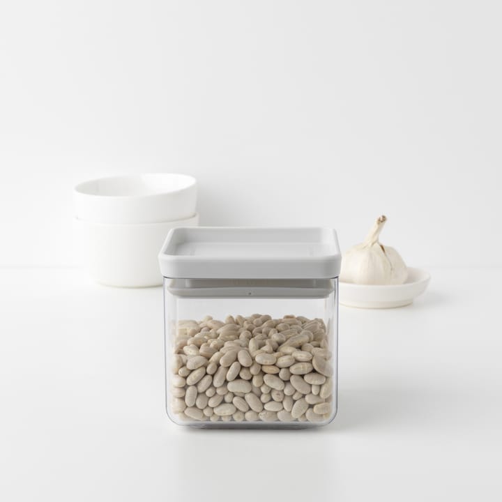 Bote cuadrado TASTY+ 0,7 L, gris claro Brabantia