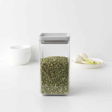 Bote cuadrado TASTY+ 1,6 L - gris claro - Brabantia