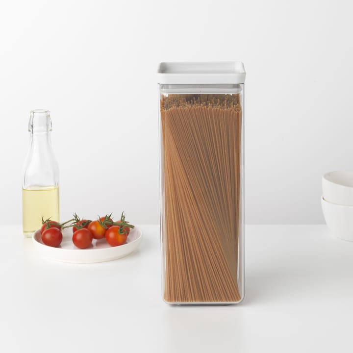 Bote cuadrado TASTY+ 2,5 L, gris claro Brabantia