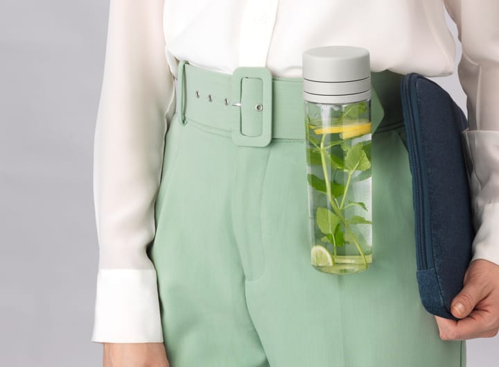 Botella de agua con Mantaro Make & Take 0,5 L, gris claro Brabantia
