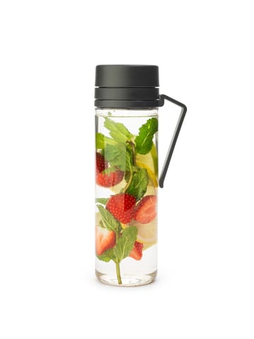 Botella de agua con Mantaro Make & Take 0,5 L - gris oscuro - Brabantia