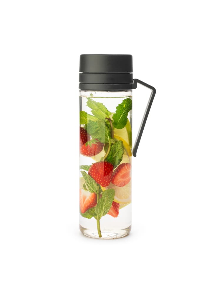 Botella de agua con Mantaro Make & Take 0,5 L, gris oscuro Brabantia