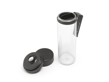 Botella de agua con Mantaro Make & Take 0,5 L - gris oscuro - Brabantia