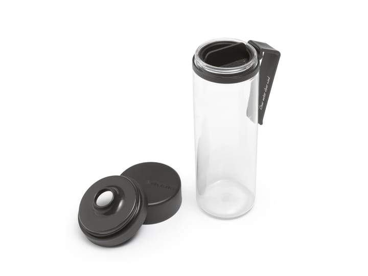 Botella de agua con Mantaro Make & Take 0,5 L, gris oscuro Brabantia