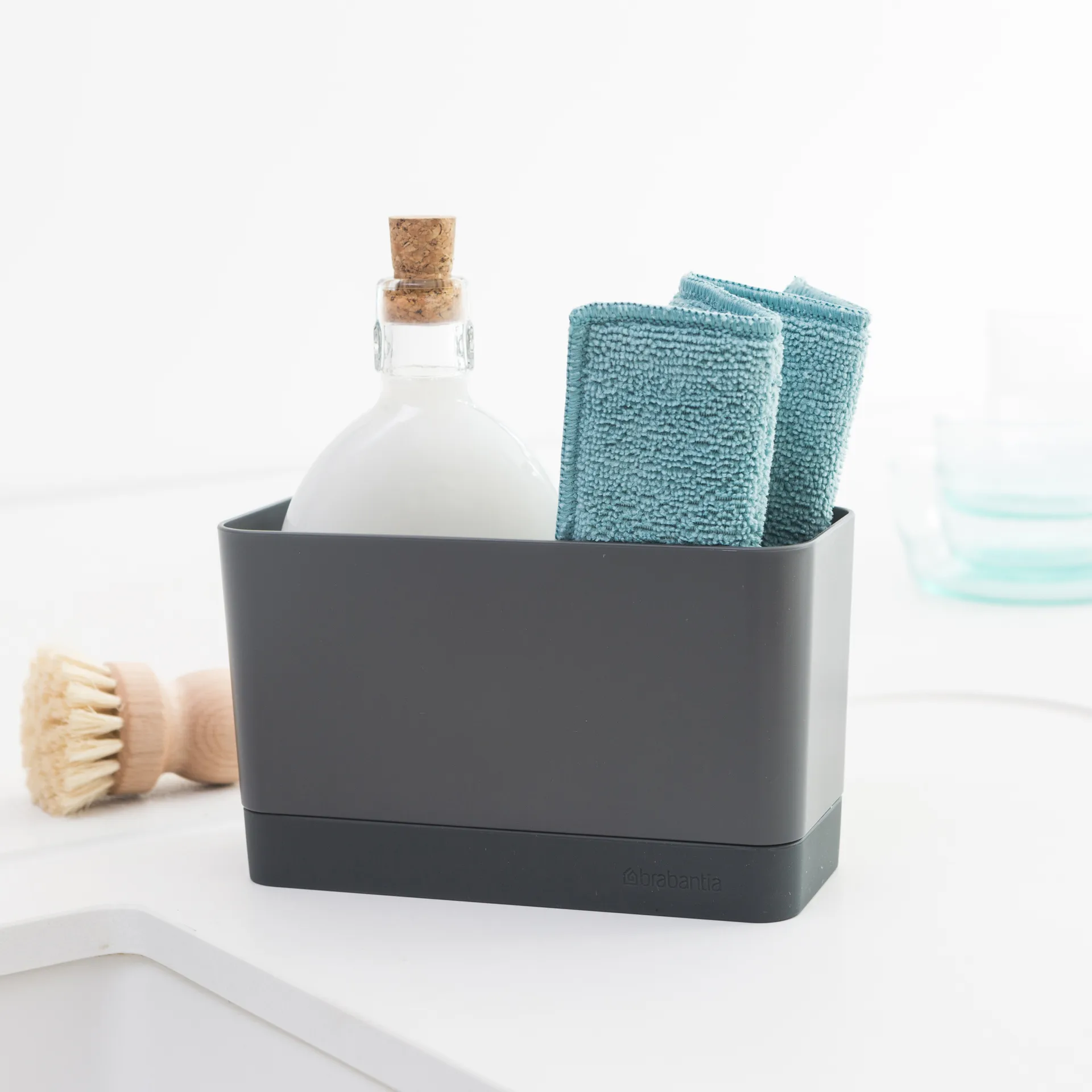 Caja organizadora fregadero Brabantia, gris oscuro Brabantia