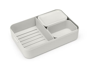 Caja para almuerzo Make & Take Bento grande 2 L - gris claro - Brabantia