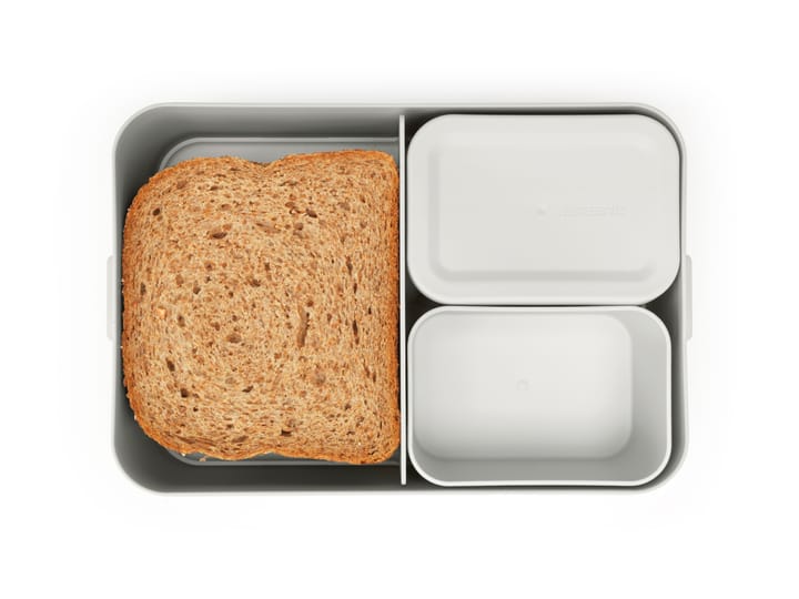 Caja para almuerzo Make & Take Bento grande 2 L - gris claro - Brabantia