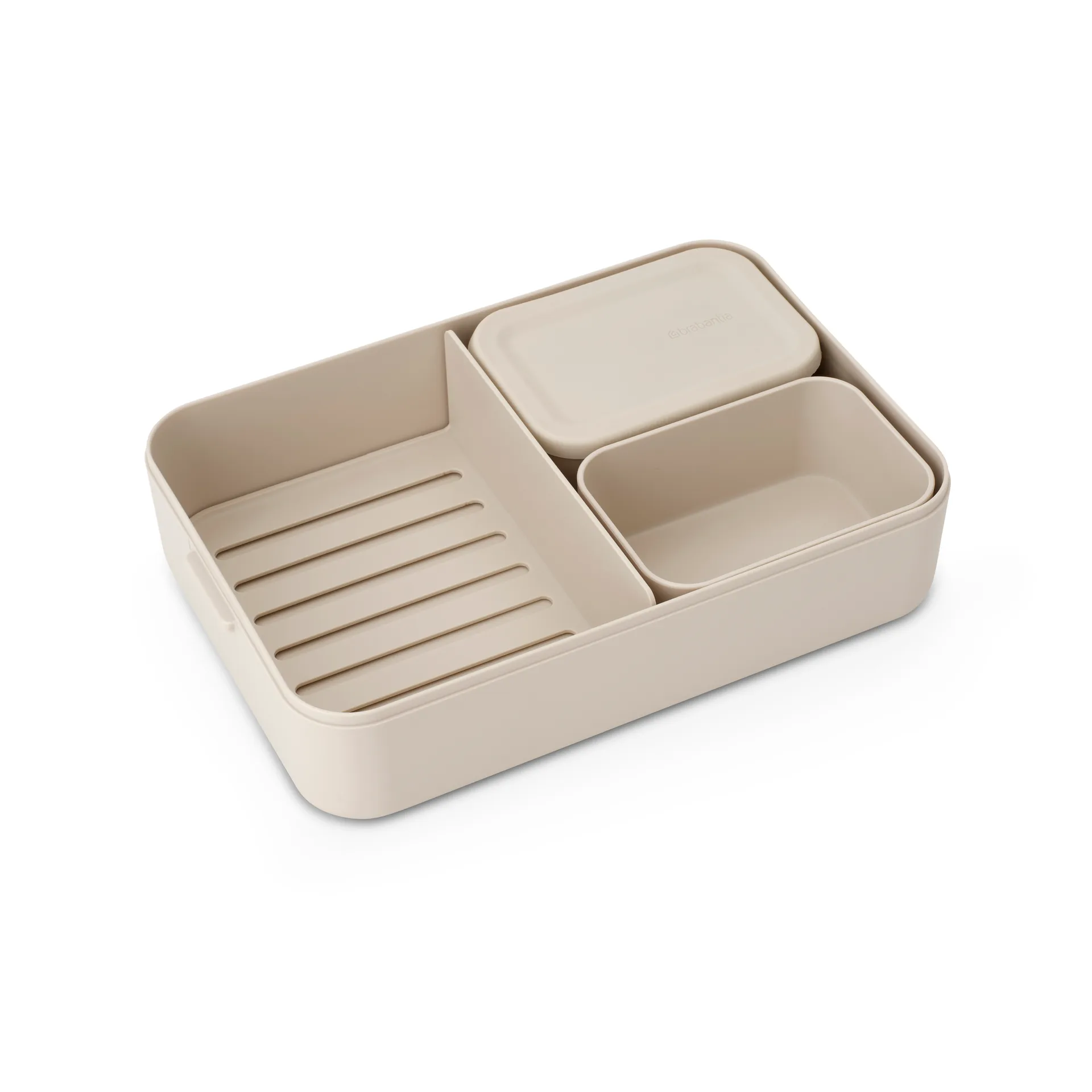 Caja para almuerzo Make & Take Bento grande 2 L, Soft Beige Brabantia