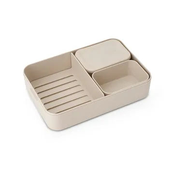 Caja para almuerzo Make & Take Bento grande 2 L - Soft Beige - Brabantia