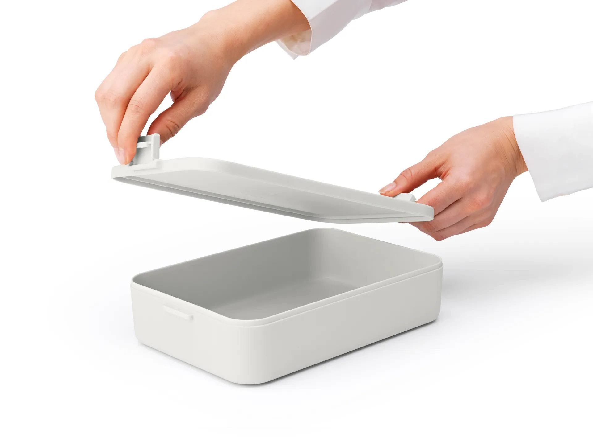 Caja para almuerzo Make & Take grande 2 L, gris claro Brabantia