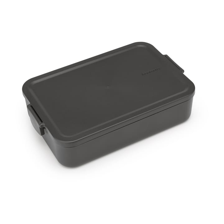 Caja para almuerzo Make & Take grande 2 L - gris oscuro - Brabantia