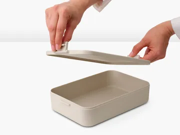 Caja para almuerzo Make & Take grande 2 L - Soft Beige - Brabantia