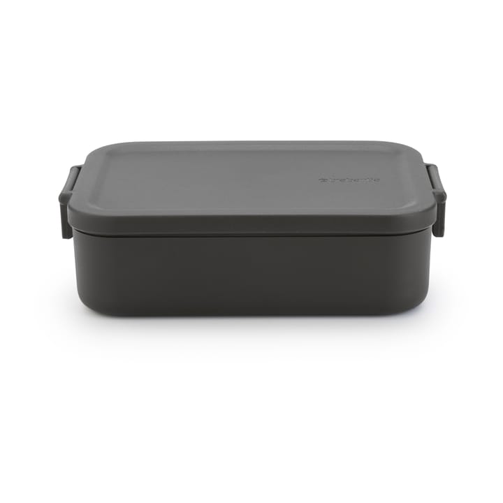 Caja para almuerzo Make & Take mediana 1,1 L - gris oscuro - Brabantia