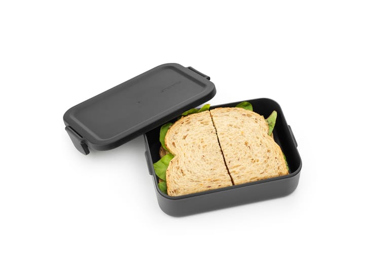 Caja para almuerzo Make & Take mediana 1,1 L, gris oscuro Brabantia