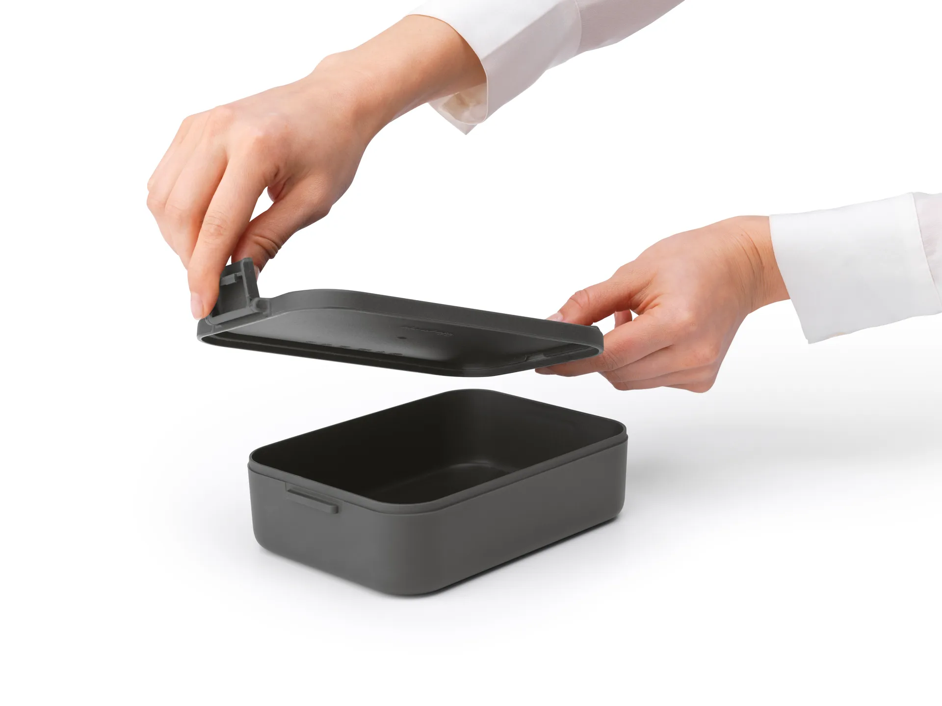 Caja para almuerzo Make & Take mediana 1,1 L, gris oscuro Brabantia