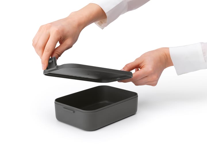 Caja para almuerzo Make & Take mediana 1,1 L, gris oscuro Brabantia