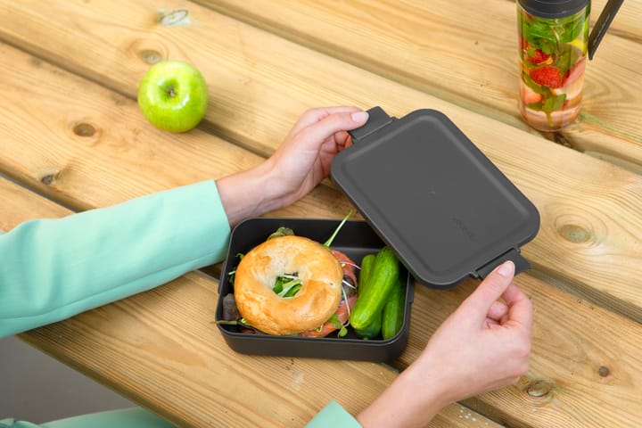 Caja para almuerzo Make & Take mediana 1,1 L, gris oscuro Brabantia