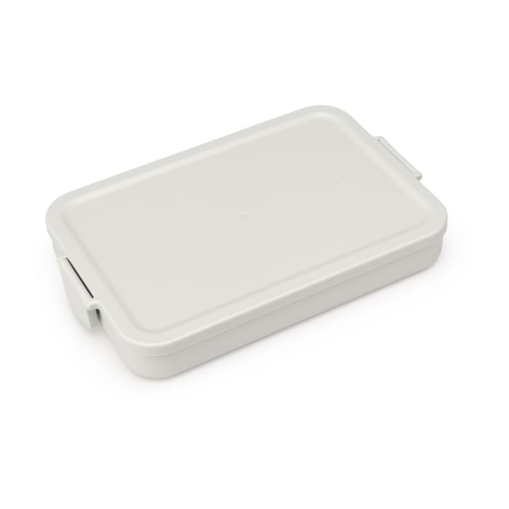 Caja para almuerzo Make & Take plana, 1,1 L - gris claro - Brabantia