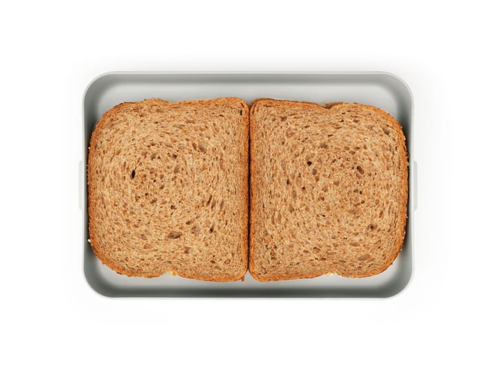 Caja para almuerzo Make & Take plana, 1,1 L, gris claro Brabantia