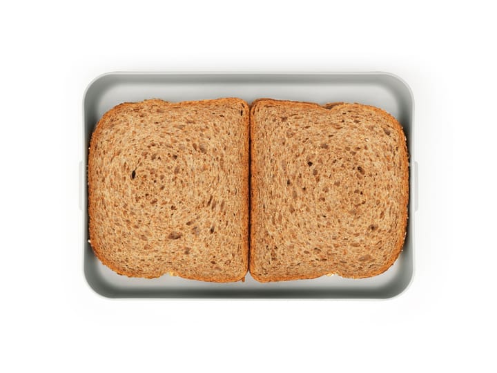 Caja para almuerzo Make & Take plana, 1,1 L - gris claro - Brabantia