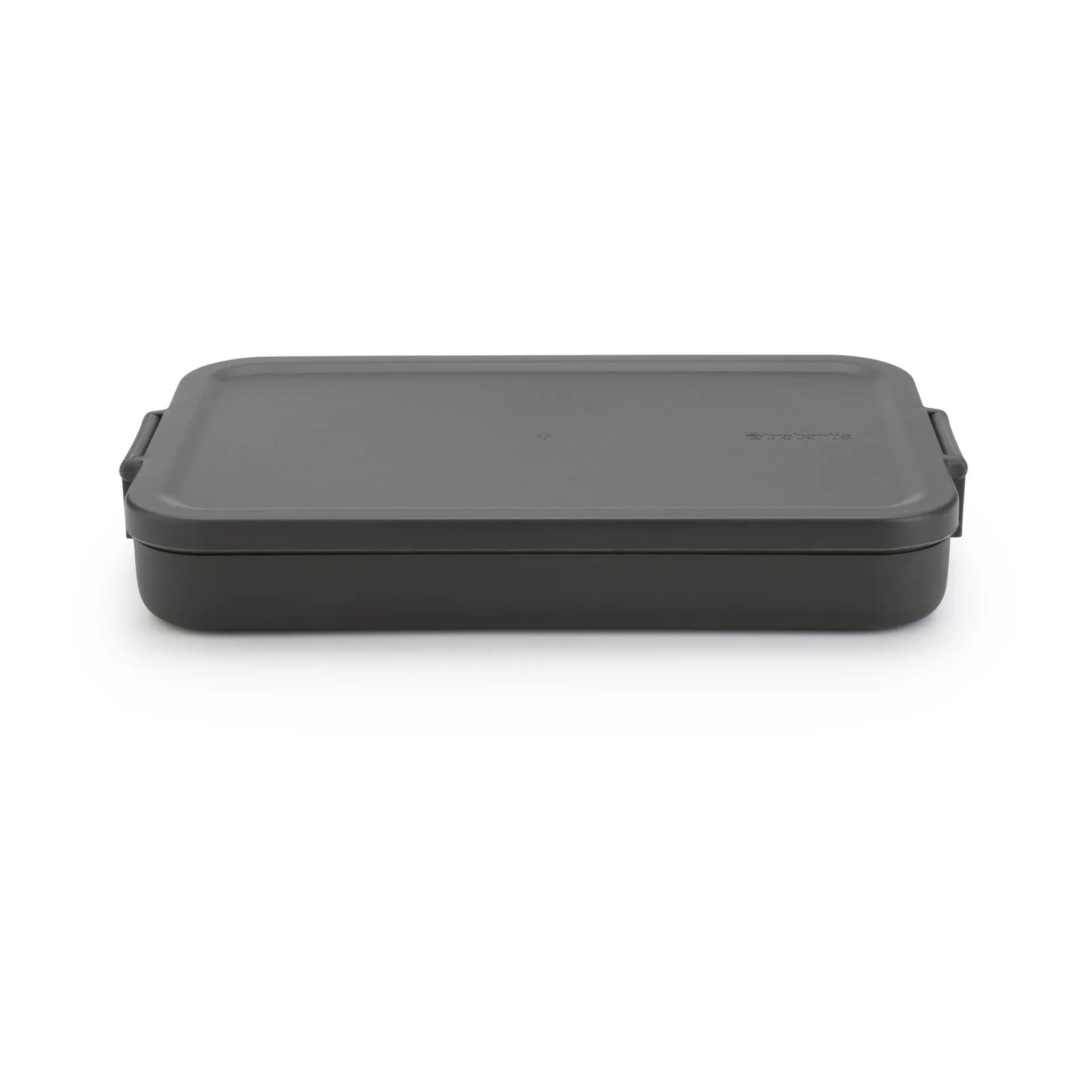 Caja para almuerzo Make & Take plana, 1,1 L, gris oscuro Brabantia