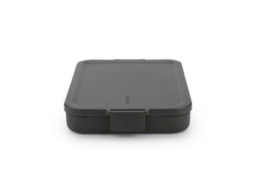 Caja para almuerzo Make & Take plana, 1,1 L - gris oscuro - Brabantia