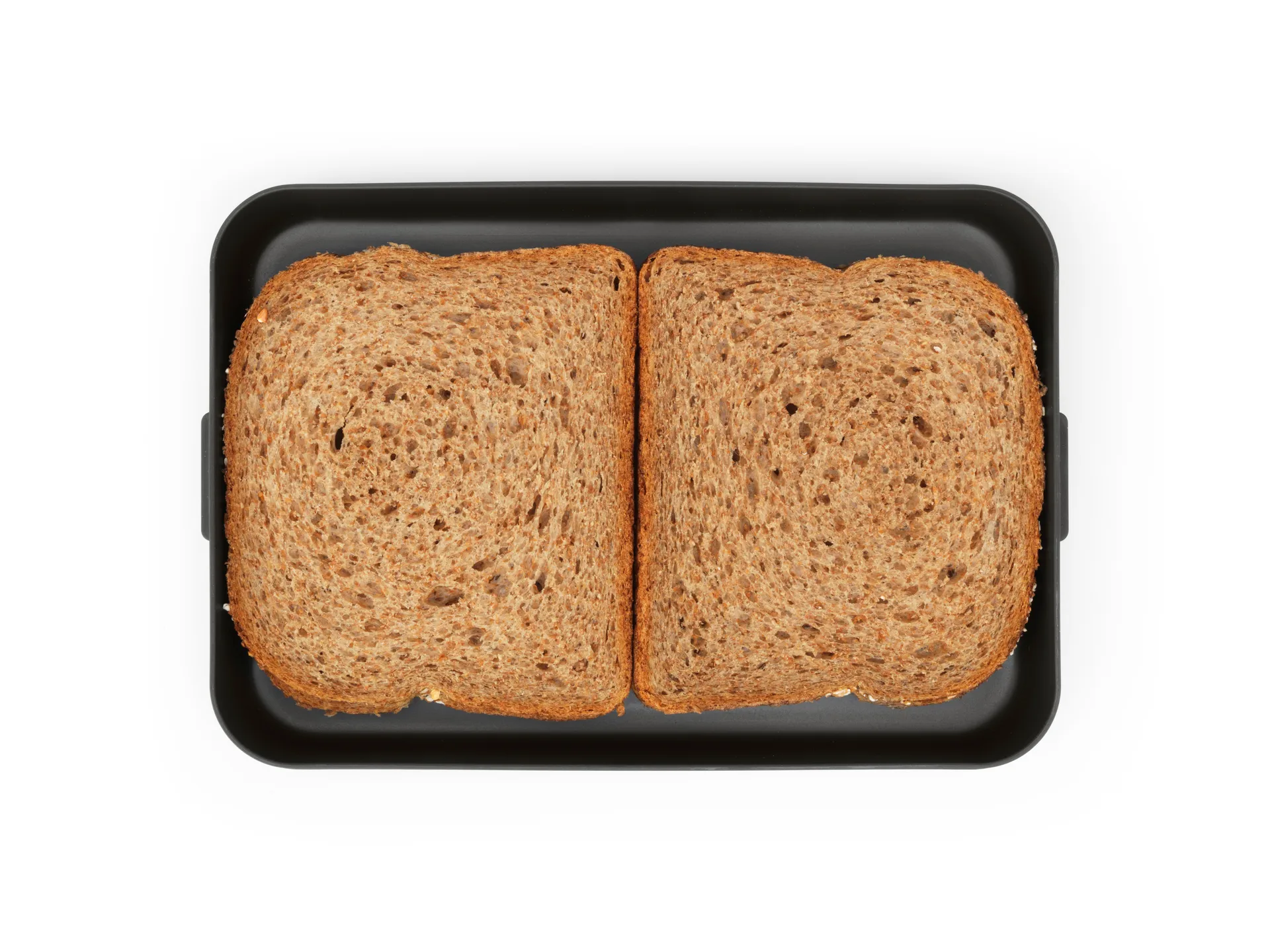 Caja para almuerzo Make & Take plana, 1,1 L, gris oscuro Brabantia