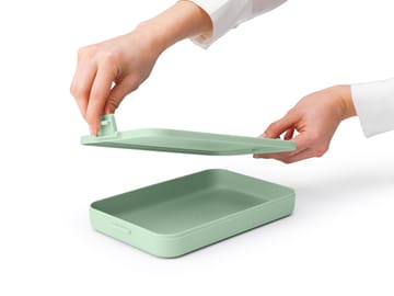 Caja para almuerzo Make & Take plana, 1,1 L - Jade Green - Brabantia