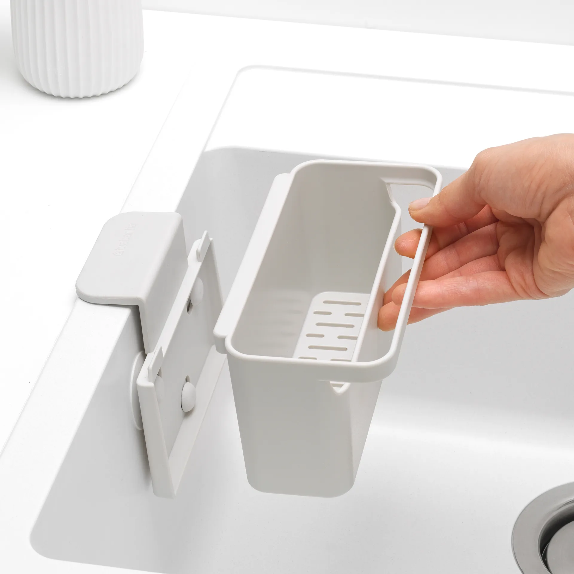 Cajita para el fregadero Brabantia, gris claro Brabantia