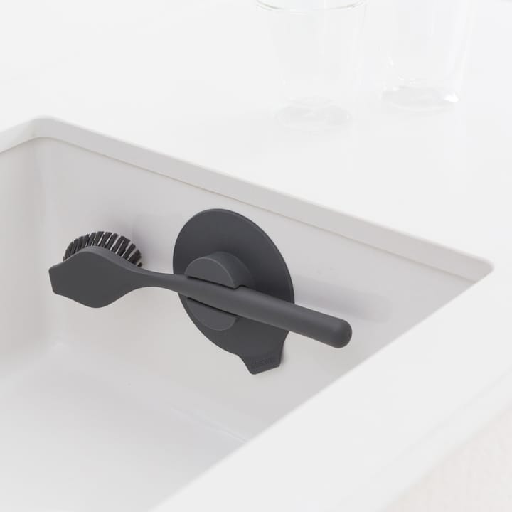 Cepillo para platos con soporte con ventosa Brabantia, gris oscuro Brabantia