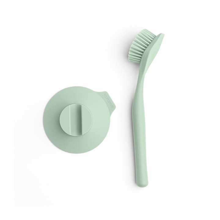 Cepillo para platos con soporte con ventosa Brabantia - Jade green - Brabantia