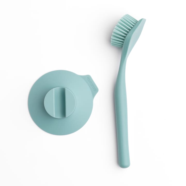 Cepillo para platos con soporte con ventosa Brabantia - menta - Brabantia
