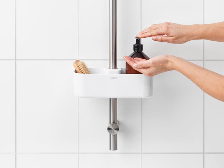 Cesta para ducha ReNew, blanco Brabantia