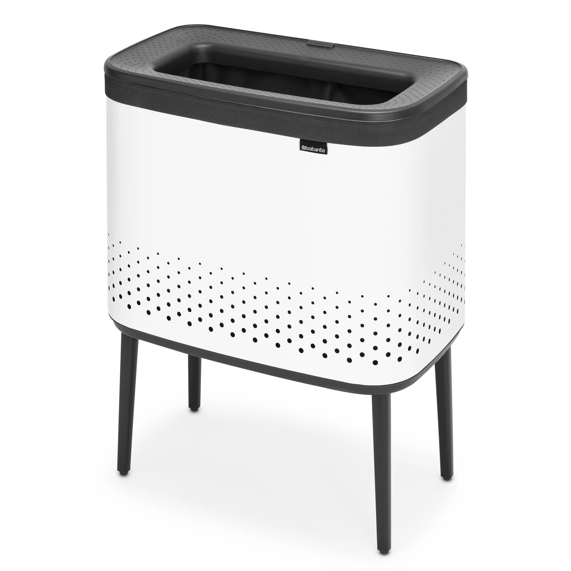 Cesto de la ropa Bo 60 L, blanco Brabantia