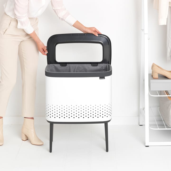 Cesto de la ropa Bo 60 L, blanco Brabantia