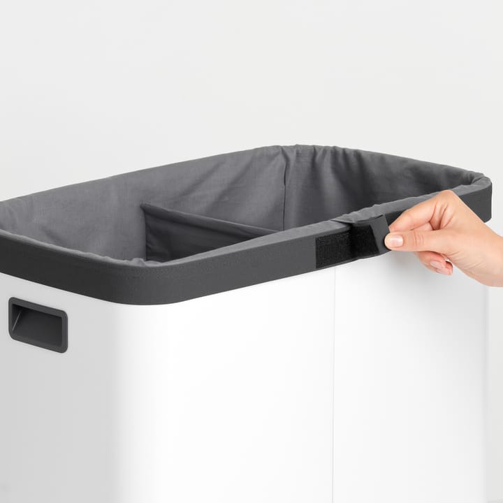 Cesto de la ropa Bo high 2x45 L, blanco Brabantia