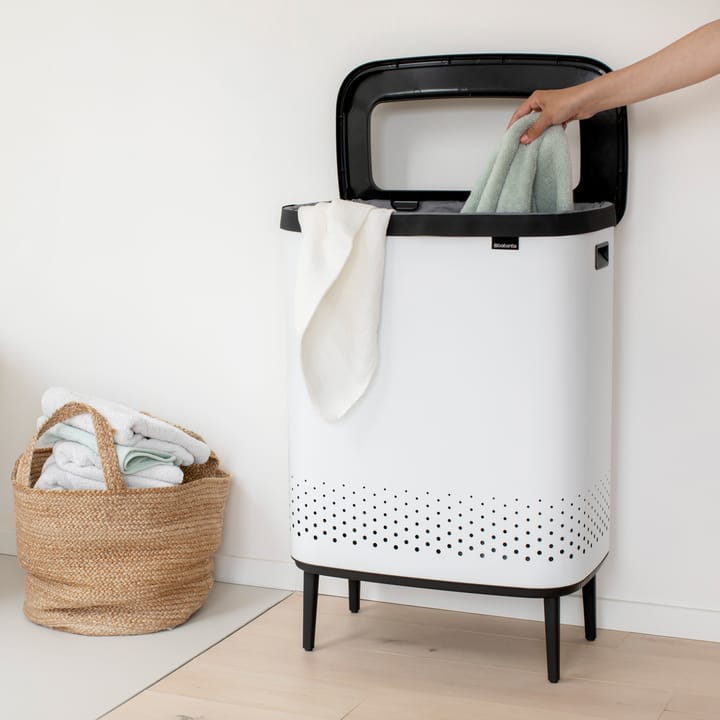 Cesto de la ropa Bo high 2x45 L, blanco Brabantia