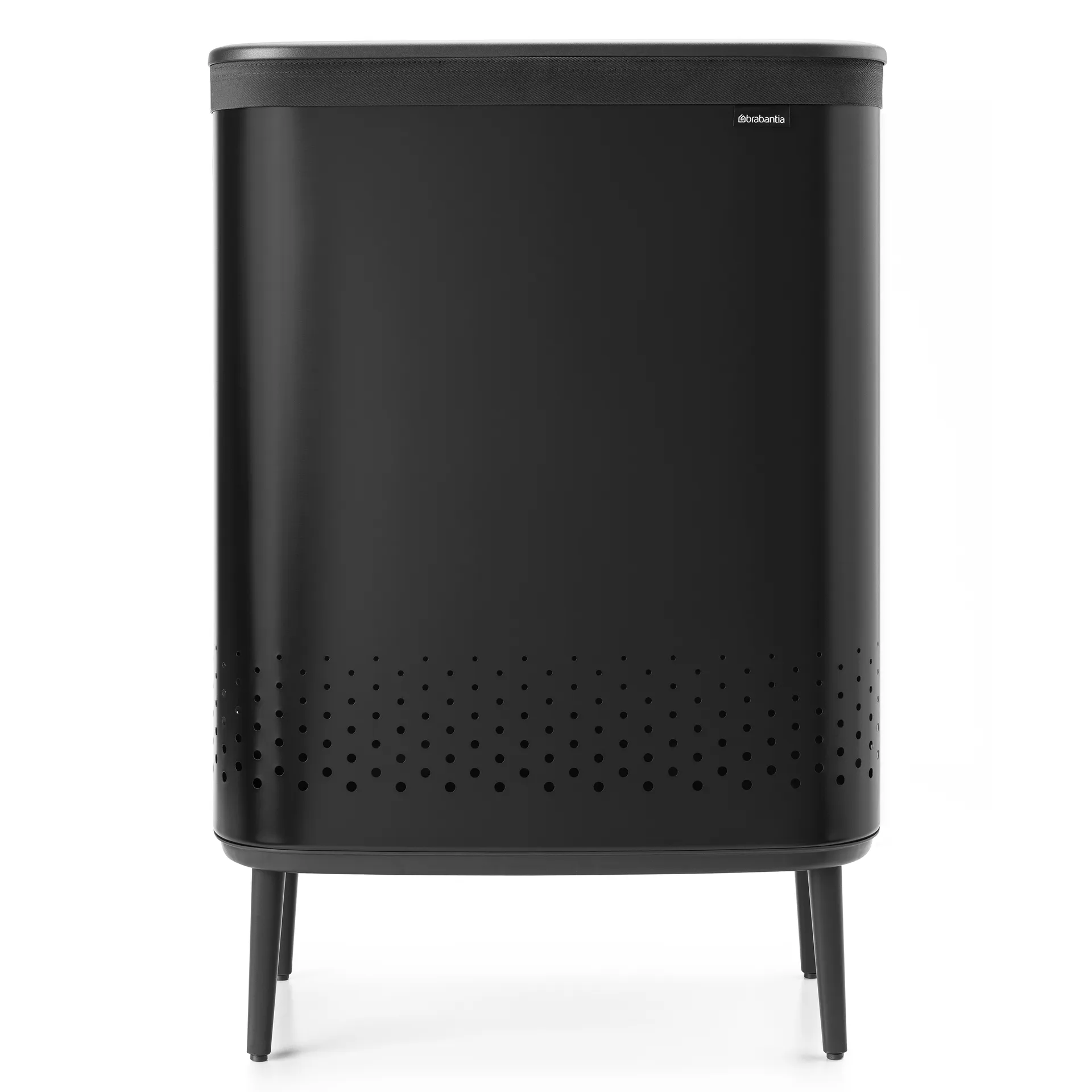 Cesto de la ropa Bo high 2x45 L, negro mate Brabantia