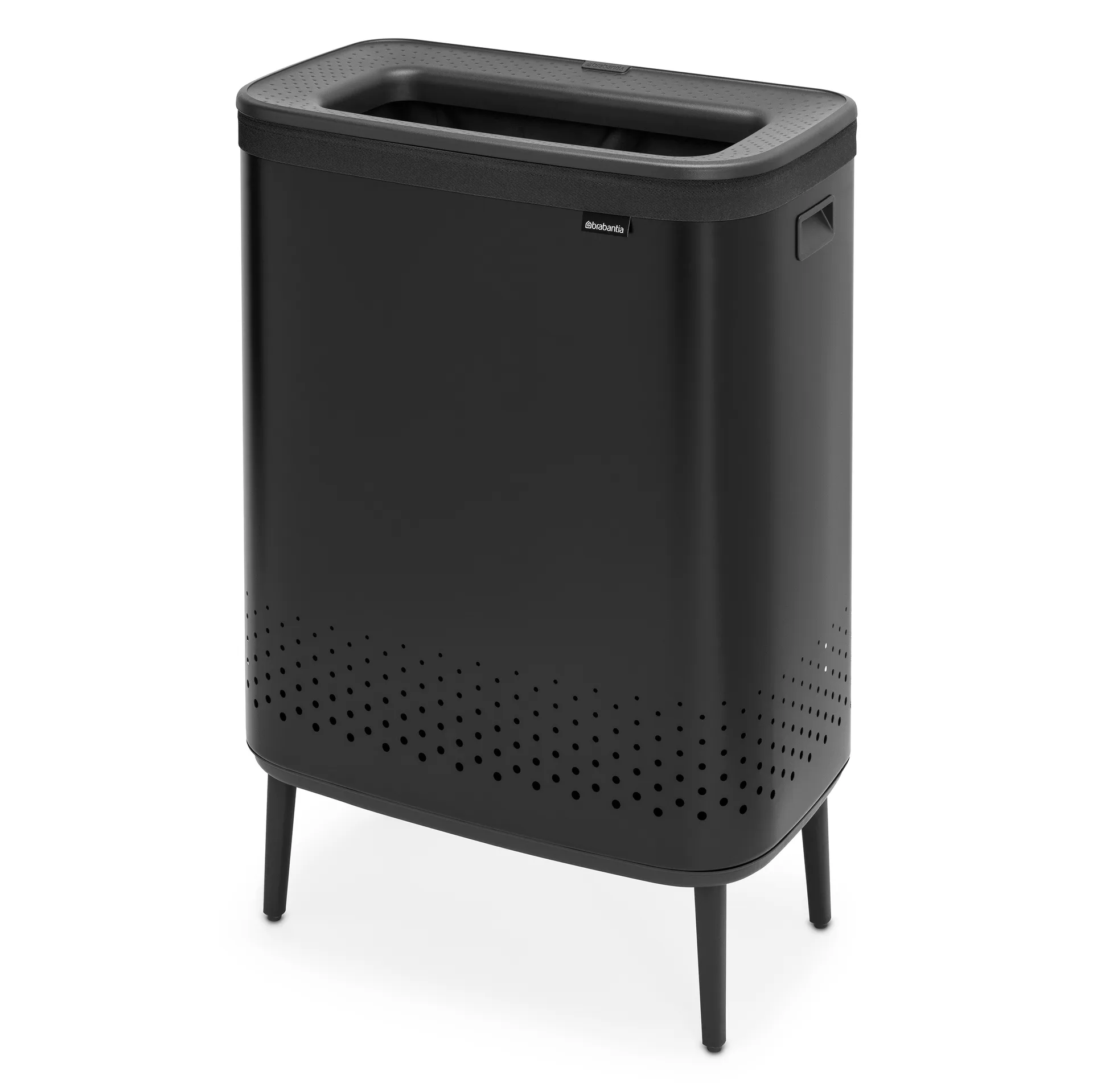Cesto de la ropa Bo high 2x45 L, negro mate Brabantia