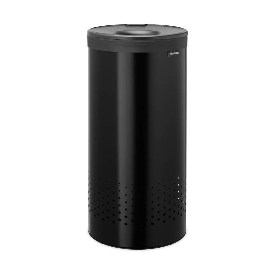 Cesto de lavandería Brabantia tapa de plástico 35 L, Negro mate Brabantia